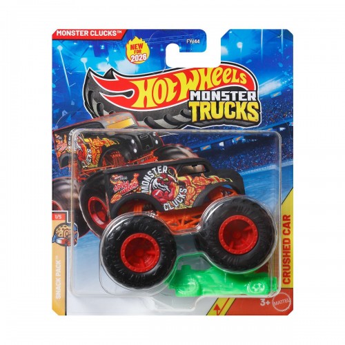 Mattel Hot Wheels - Monster Trucks Snack Pack  Monster Clucks Die-Cast Vehicle (FYJ44/JHY47)