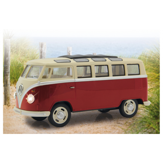 VW T1 Bus 1:24 Diecast red LED Sound pullbackmotor(405145)