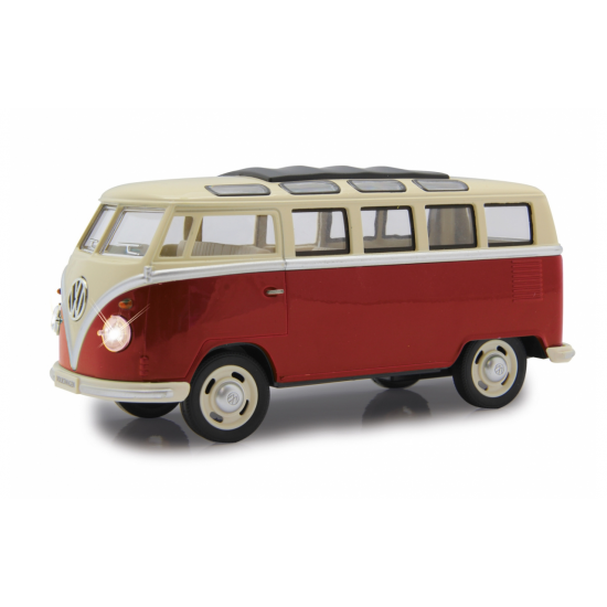 VW T1 Bus 1:24 Diecast red LED Sound pullbackmotor(405145)
