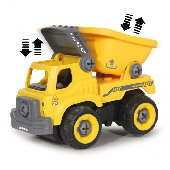Jamara Dump Truck First RC Kit 27-part with cordless screwdriver (405226)