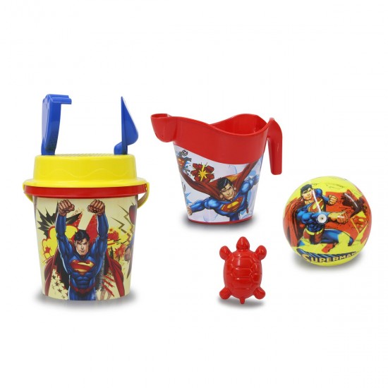 Jamara Superman sand bucket set with watering can 7-part (410133)