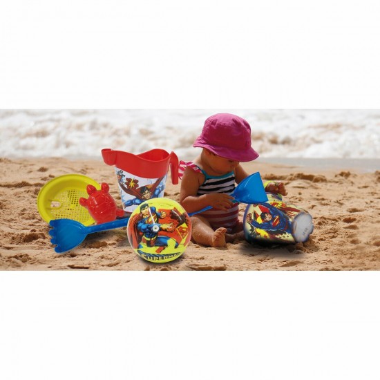 Jamara Superman sand bucket set with watering can 7-part (410133)