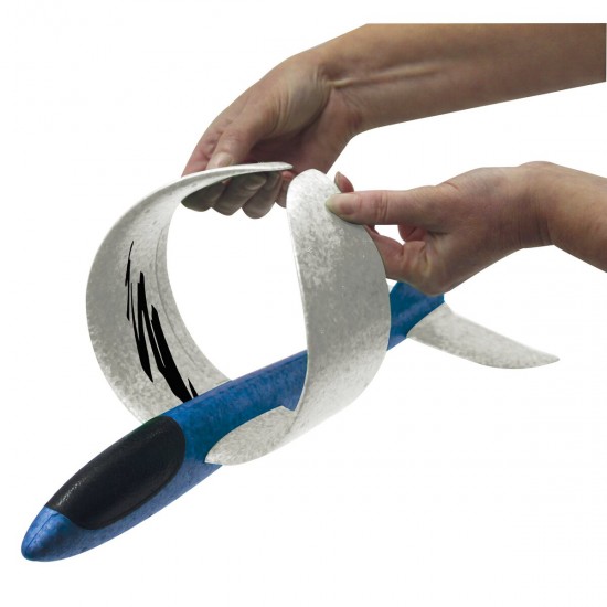 Jamara Pilo Foam Hand Launch Glider EPP wing white fuselage blue (460305)