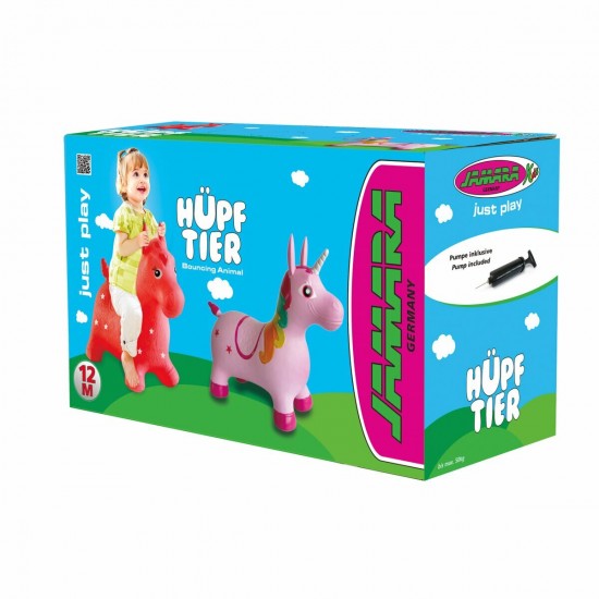 Jamara Jumping Animal bouncer Unicorn multicolour with pump (460316)