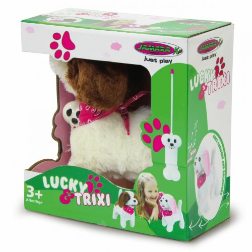 Jamara Lucky RC Furry Dog white/brown 27MHz (460340)