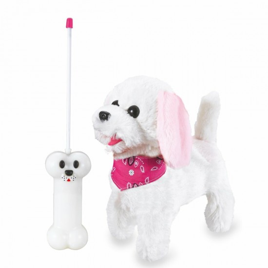 Jamara Trixi RC Furry Dog white/pink 27MHz (460341)