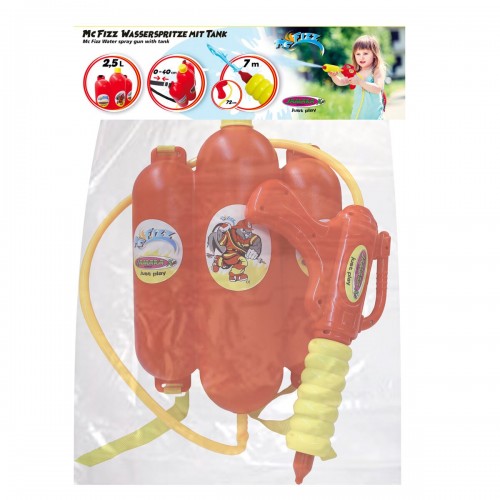 Jamara Mc Fizz Water Gun with Tank Backpack 2,5L (460342)
