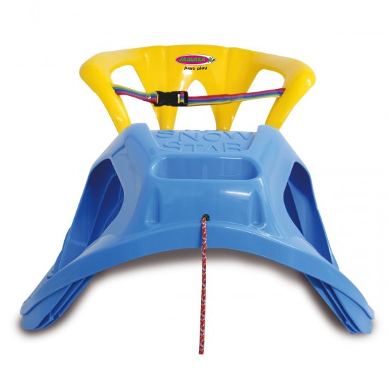 Jamara Snow Play Sled Snow-Star 90cm blue with backrest (460367)