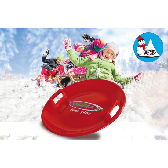 Jamara Snow Play Round Snow Sledge 60cm red (460368)