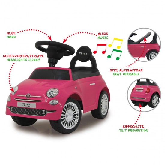 Jamara Push-car Fiat 500 pink (460436)