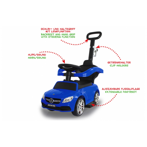 JAMARA Push Car Mercedes-AMG C 63 blue 3in1(460447)