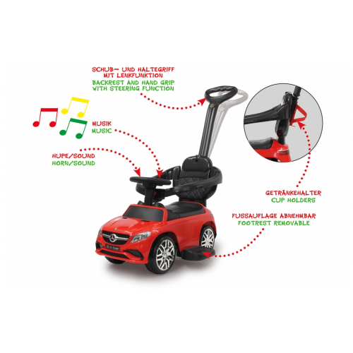 JAMARA Push Car Mercedes-AMG GLE 63 red 3in1(460451)