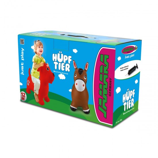 Jamara Jumping Animal bouncer dog red with pump (460454)