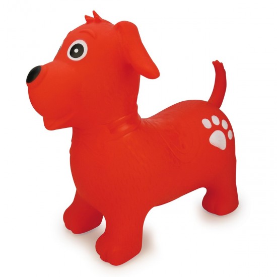 Jamara Jumping Animal bouncer dog red with pump (460454)
