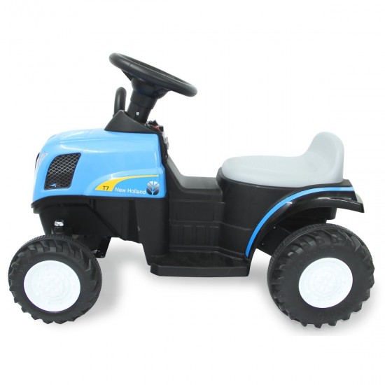 Jamara Ride-on Tractor New Holland with Trailer blue 6V (460482)