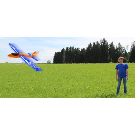 Jamara Pilo XL Foam Hand Launch glider EPP wing blue fuselage orange (460485)