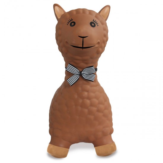 Jamara Jumping Animal Bouncer Lama brown with pump (460542)