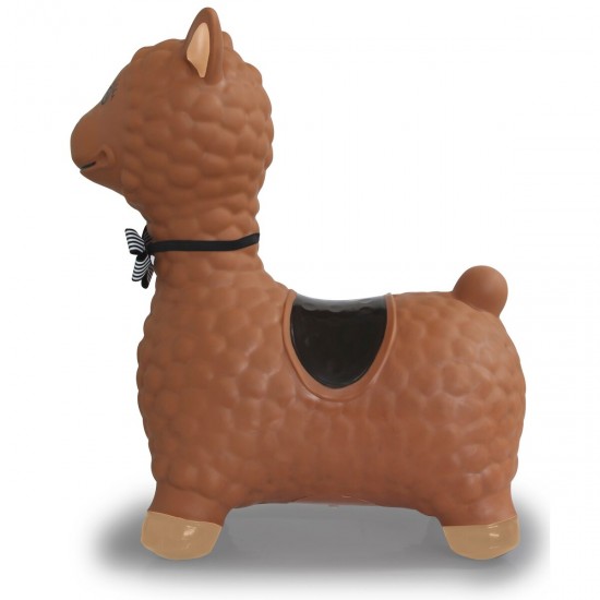 Jamara Jumping Animal Bouncer Lama brown with pump (460542)