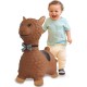 Jamara Jumping Animal Bouncer Lama brown with pump (460542)