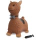 Jamara Jumping Animal Bouncer Lama brown with pump (460542)