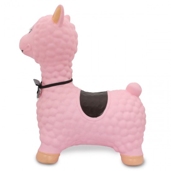 Jamara Jumping Animal Bouncer Lama pink with pump (460543)
