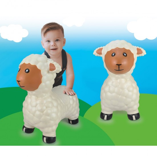 Jamara Bouncing animal sheep white with pump (460590) Jamara Bouncing animal sheep white with pump (460590)