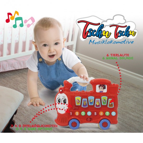 Jamara Train with music Tschu Tschu red (460594)