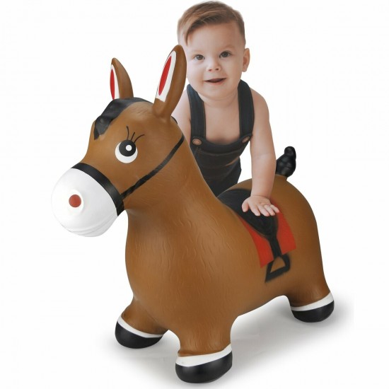Jamara Bouncing animal horse brown with pump (460597) Jamara Bouncing animal horse brown with pump (460597)