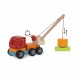 Jamara Wooden Toys Kidiwood plug-in Crane Truck 14pcs (460700)