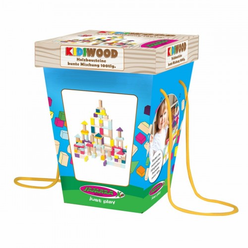 Jamara Wooden Toys Kidiwood Kidiwood Wooden blocks Construction kit 100pcs. (460702)