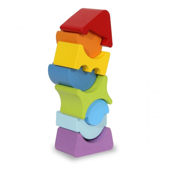 Jamara Wooden Toys Kidiwood Tower 8pcs (460703)