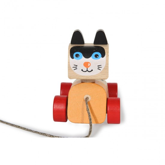 Jamara Wooden Toys Kidiwood Walk-a-long cat (460704)