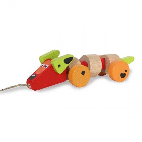 Jamara Wooden Toys Kidiwood Sausage dog (Push and Pull) (460705)
