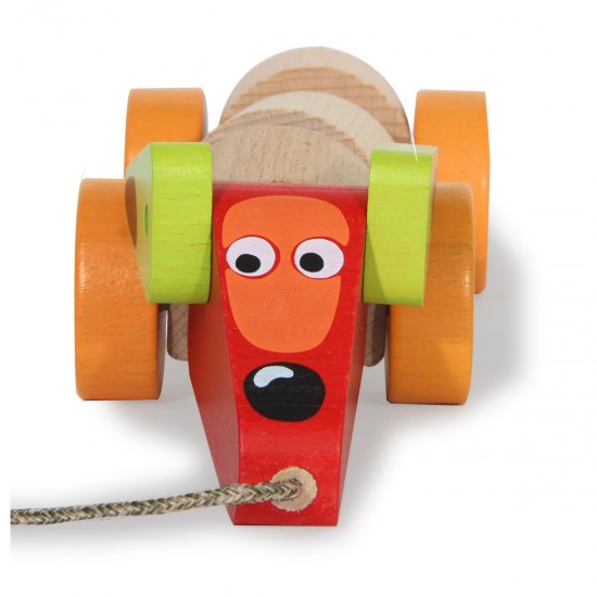 Jamara Wooden Toys Kidiwood Sausage dog (Push and Pull) (460705)
