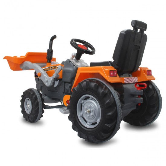 Jamara Pedal tractor with loader Power Drag orange (460815)