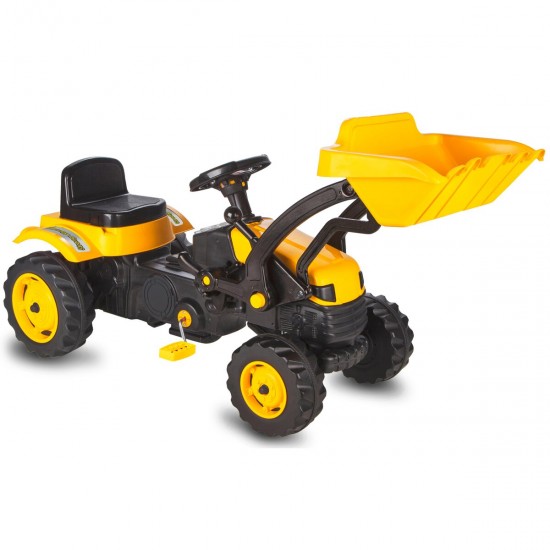 Jamara Pedal tractor with loader Strong Bull yellow (460816)