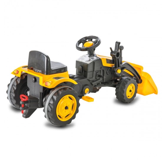 Jamara Pedal tractor with loader Strong Bull yellow (460816)