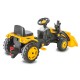 Jamara Pedal tractor with loader Strong Bull yellow (460816)