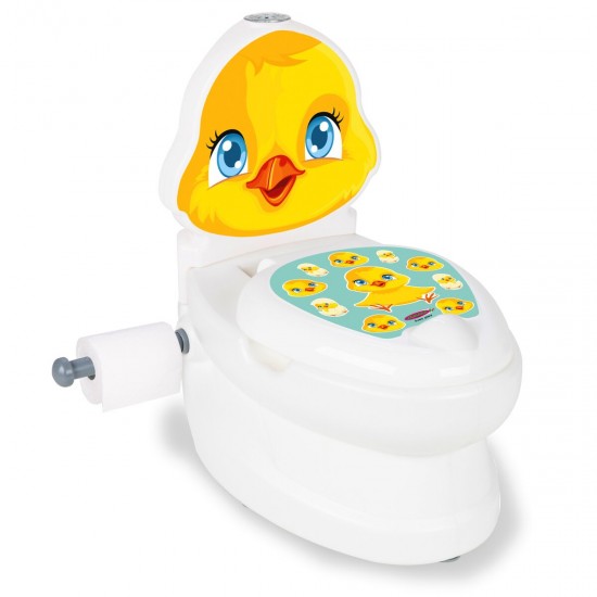 Jamara My small Toilet Chick with flush sound and Toilet paper holder (460956)