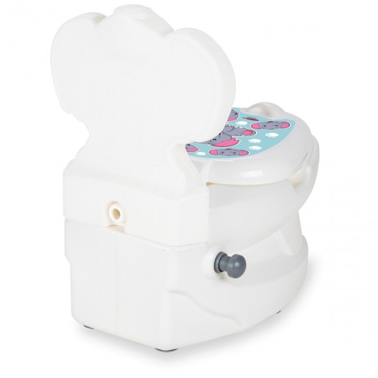 Jamara My small Toilet Elephant with flush sound and Toiletn paper holder (460957)