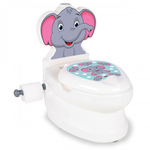 Jamara My small Toilet Elephant with flush sound and Toiletn paper holder (460957)