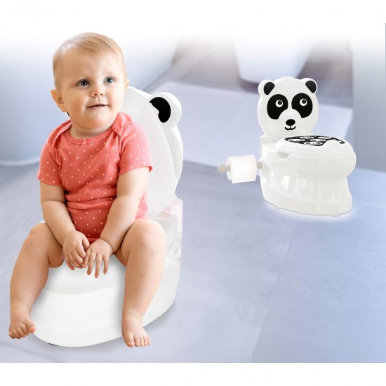 Jamara My little toilet panda with flushing sound and toilet paper holder (460958)