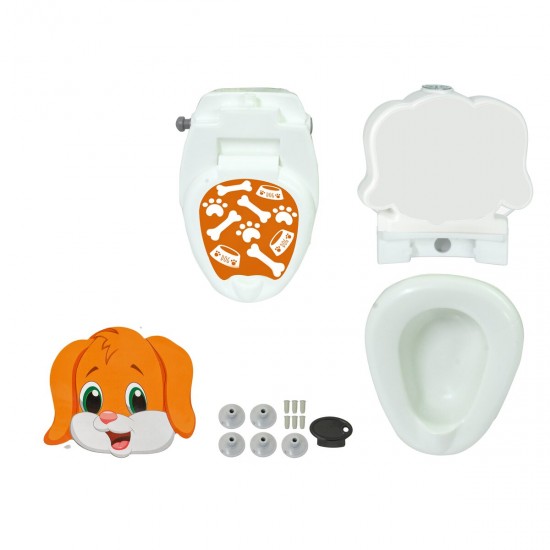 Jamara My little toilet dog with flushing sound and toilet paper holder (460959)