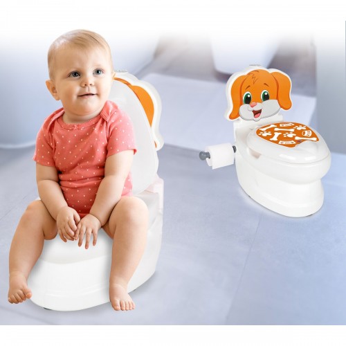 Jamara My little toilet dog with flushing sound and toilet paper holder (460959)