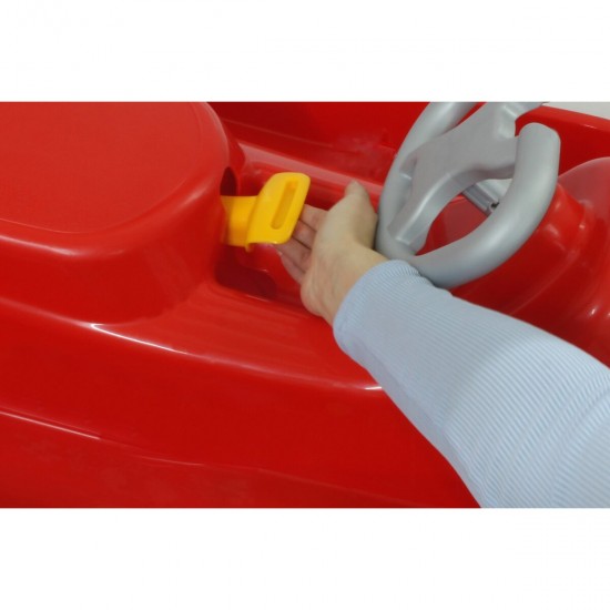 Jamara Snow Play Bob Ralley 100 cm red with steering wheel and break (461100)