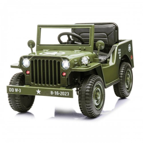 Jamara Ride-on Jeep Willys MB Army green 12V (461815)