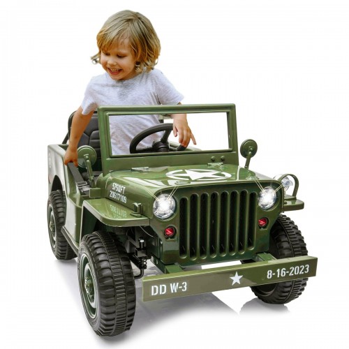 Jamara Ride-on Jeep Willys MB Army green 12V (461815)