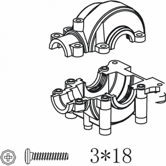 Jamara Gear box set Voltage/Major Tiger-Hoolk-Infect-Liquid (505075)