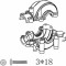 Jamara Gear box set Voltage/Major Tiger-Hoolk-Infect-Liquid (505075)