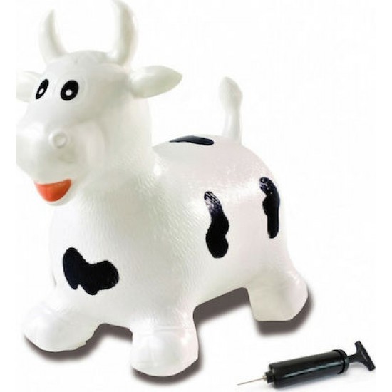 Jamara Jumping Animal bouncer Cow white/black with pump (4603180